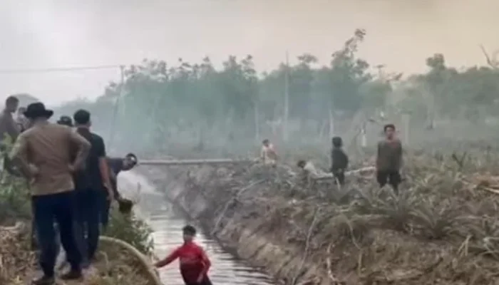 Atasi Krisis Air di Wilayah Rawan Karhutla, DPUPR Barsel Buatkan 6 Kolam Penampungan Air